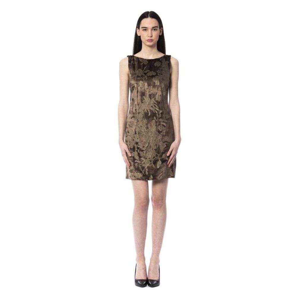 BYBLOS Brown Viscose Casual Women's Dress